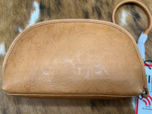 Load image into Gallery viewer, RFID ~ EMBOSSED ~ LEATHER ~ WRISTLET ~ NWT