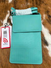 Load image into Gallery viewer, RFID ~ SLIM ~ PHONE ~ LEATHER ~ CROSSBODY ~ BAG