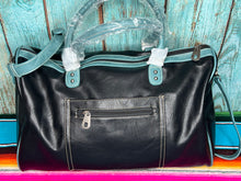 Load image into Gallery viewer, MONTANA WEST ~ BLACK ~ DUFFLE ~ BAG ~ WALLET ~ SET