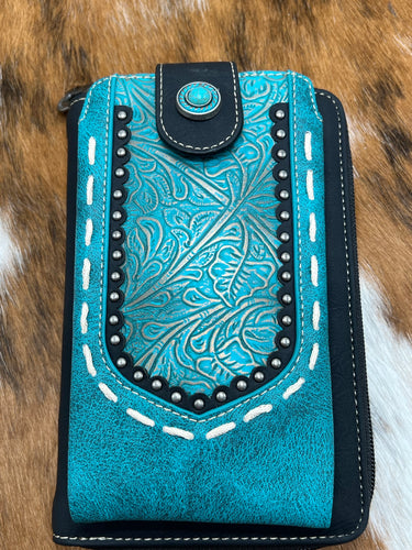 Montana West ~ Embossed ~ Phone ~ Crossbody ~ Wallet