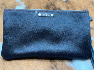 Wild Goose ~ Black ~ Hide ~ Wristlet