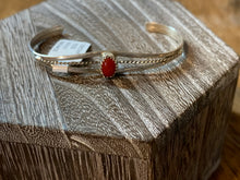 Load image into Gallery viewer, Baby/Toddler ~ Coral ~ Sterling Silver ~ Cuff