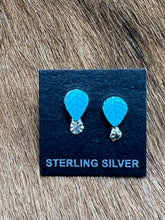 Load image into Gallery viewer, Turquoise ~ Sterling ~ Stud ~ Earrings