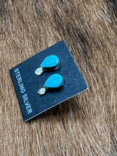 Load image into Gallery viewer, Turquoise ~ Sterling ~ Stud ~ Earrings