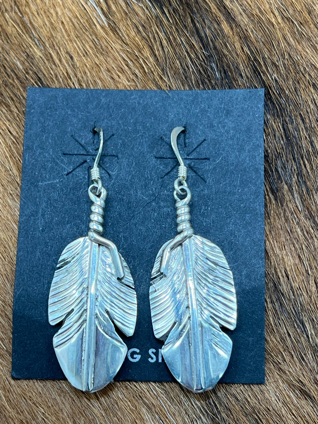 Feather ~ Sterling ~ Dangle ~ Earrings