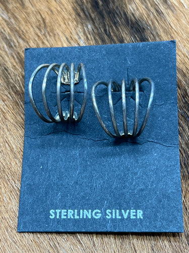 Sterling ~ Half Hoop ~ Earrings