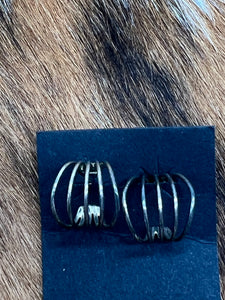 Sterling ~ Half Hoop ~ Earrings