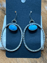 Load image into Gallery viewer, Turquoise ~ Sterling ~ Dangle ~ Earrings