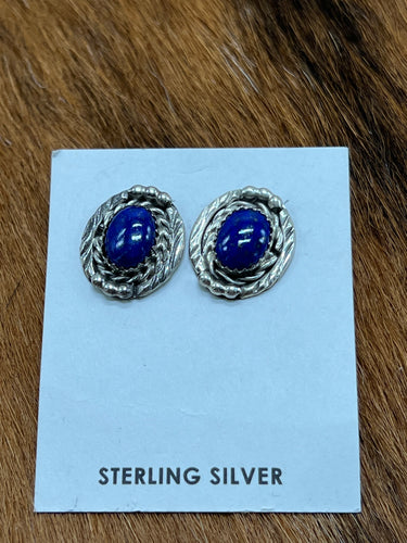 Lapis ~ Sterling ~ Post ~ Earrings