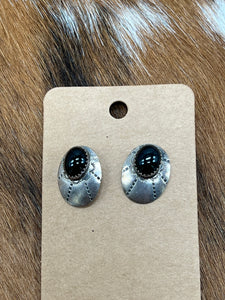 Onyx ~ Sterling ~ Post ~ Earrings