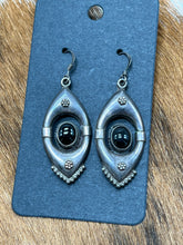 Load image into Gallery viewer, Onyx ~ Sterling ~ Dangle ~ Earrings