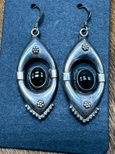 Load image into Gallery viewer, Onyx ~ Sterling ~ Dangle ~ Earrings