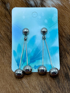 Ball ~ Sterling ~ Dangle ~ Earrings