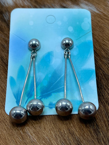 Ball ~ Sterling ~ Dangle ~ Earrings