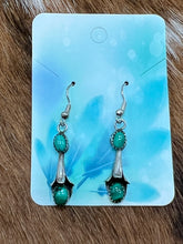 Load image into Gallery viewer, Malachite ~ Sterling ~ Blossom ~ Earrings