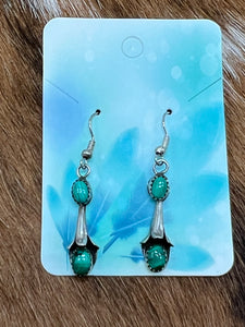 Malachite ~ Sterling ~ Blossom ~ Earrings