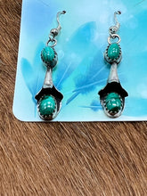 Load image into Gallery viewer, Malachite ~ Sterling ~ Blossom ~ Earrings