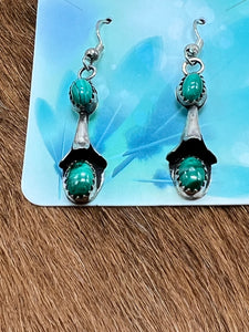 Malachite ~ Sterling ~ Blossom ~ Earrings