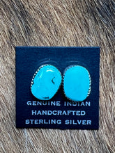 Load image into Gallery viewer, Turquoise ~ Sterling ~ Stud ~ Earrings