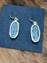 Load image into Gallery viewer, Turquoise ~ Sterling ~ Dangle ~ Earrings