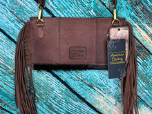 Load image into Gallery viewer, American Darling ~ Leather ~ Hair-On-Hide ~ Fringe ~ Crossbody ~ Bag