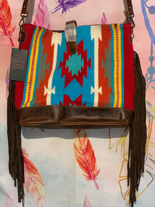 American Darling ~  Blanket ~ Leather ~ Fringe ~Bag