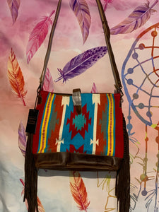 American Darling ~  Blanket ~ Leather ~ Fringe ~Bag