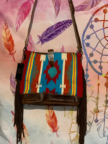 American Darling ~  Blanket ~ Leather ~ Fringe ~Bag