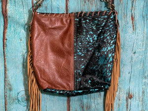 Hair-On-Hide ~ Fringe ~ Shoulder~ Bag