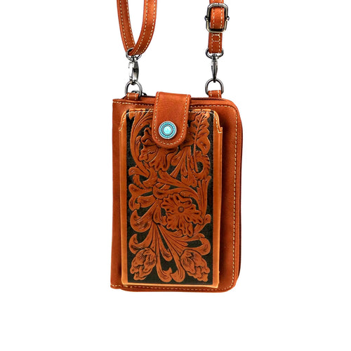 Montana West ~ Tooled ~ Phone ~ Crossbody ~ Wallet