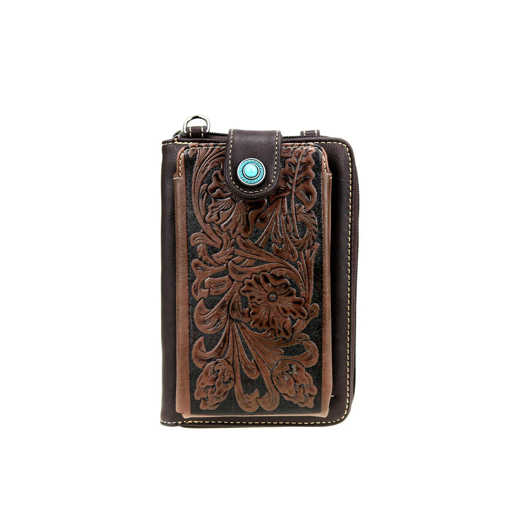 Montana West ~ Tooled ~ Phone ~ Crossbody ~ Wallet