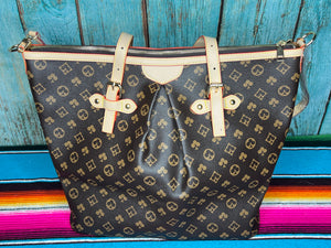 Brown ~ Monogram ~ Inspired ~ Tote