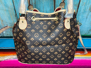 Brown ~ Monogram ~ Inspired ~ Tote