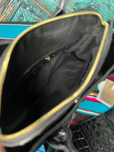 Load image into Gallery viewer, Black ~ Croc ~ Vegan ~ Leather ~ Bag ~ Set