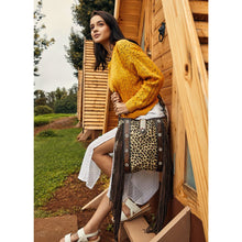 Load image into Gallery viewer, Myra ~ Leopard ~ Hair-On-Hide ~ Leather ~ Fringe ~Bag