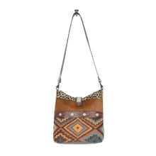 Load image into Gallery viewer, Myra ~ Aztec ~ Leopard ~ Leather ~Bag