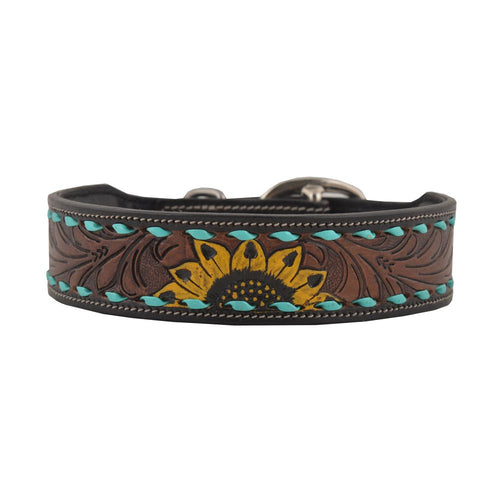 MYRA ~ Tooled ~ Leather ~ Dog ~ Collar