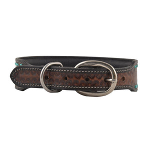 MYRA ~ Tooled ~ Leather ~ Dog ~ Collar