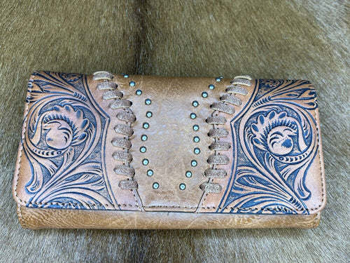 Montana West ~ Tooled ~ Wristlet ~ Wallet