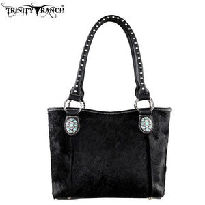 Trinity Ranch Black Hair-On Handbag